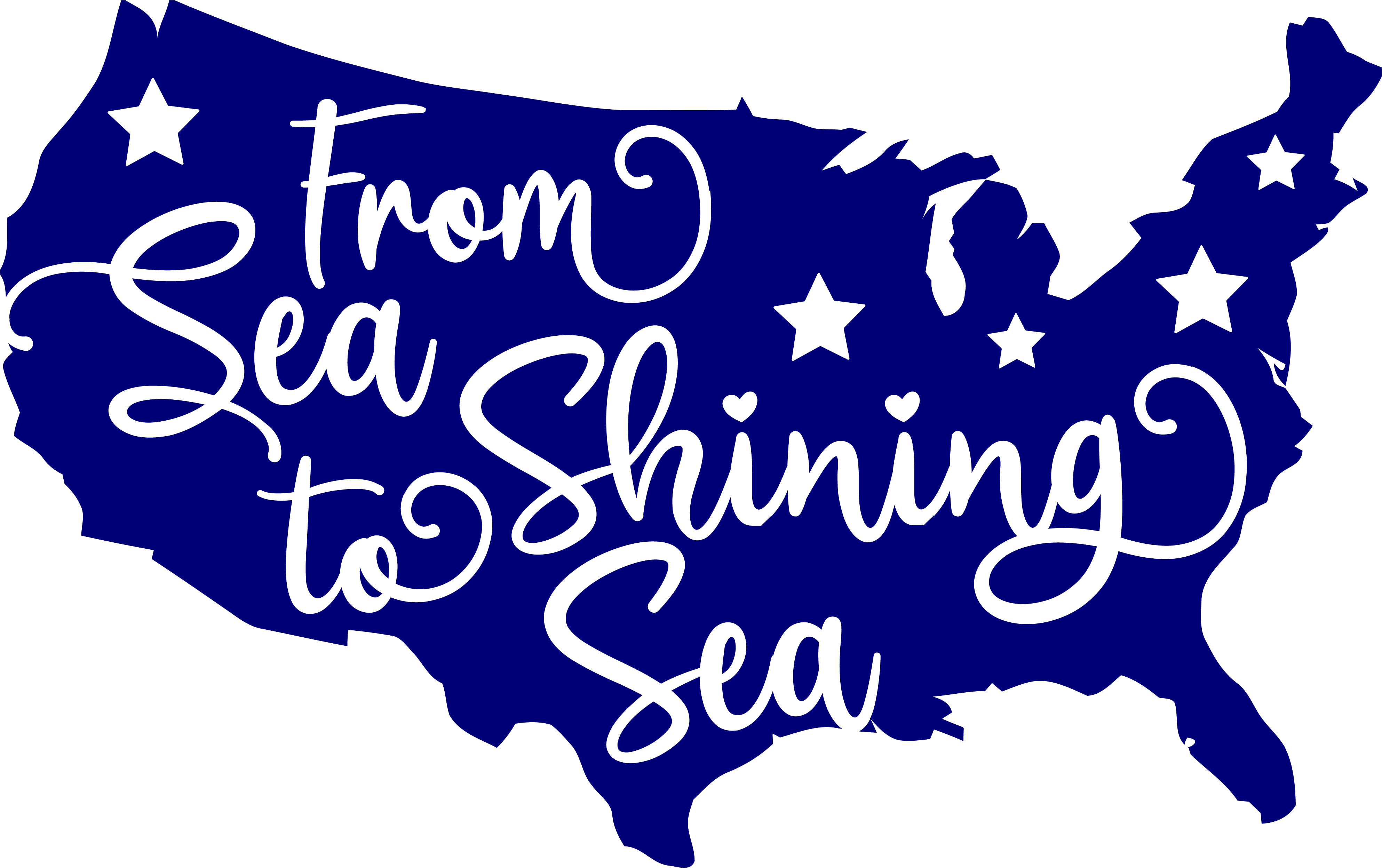 From sea to shining sea