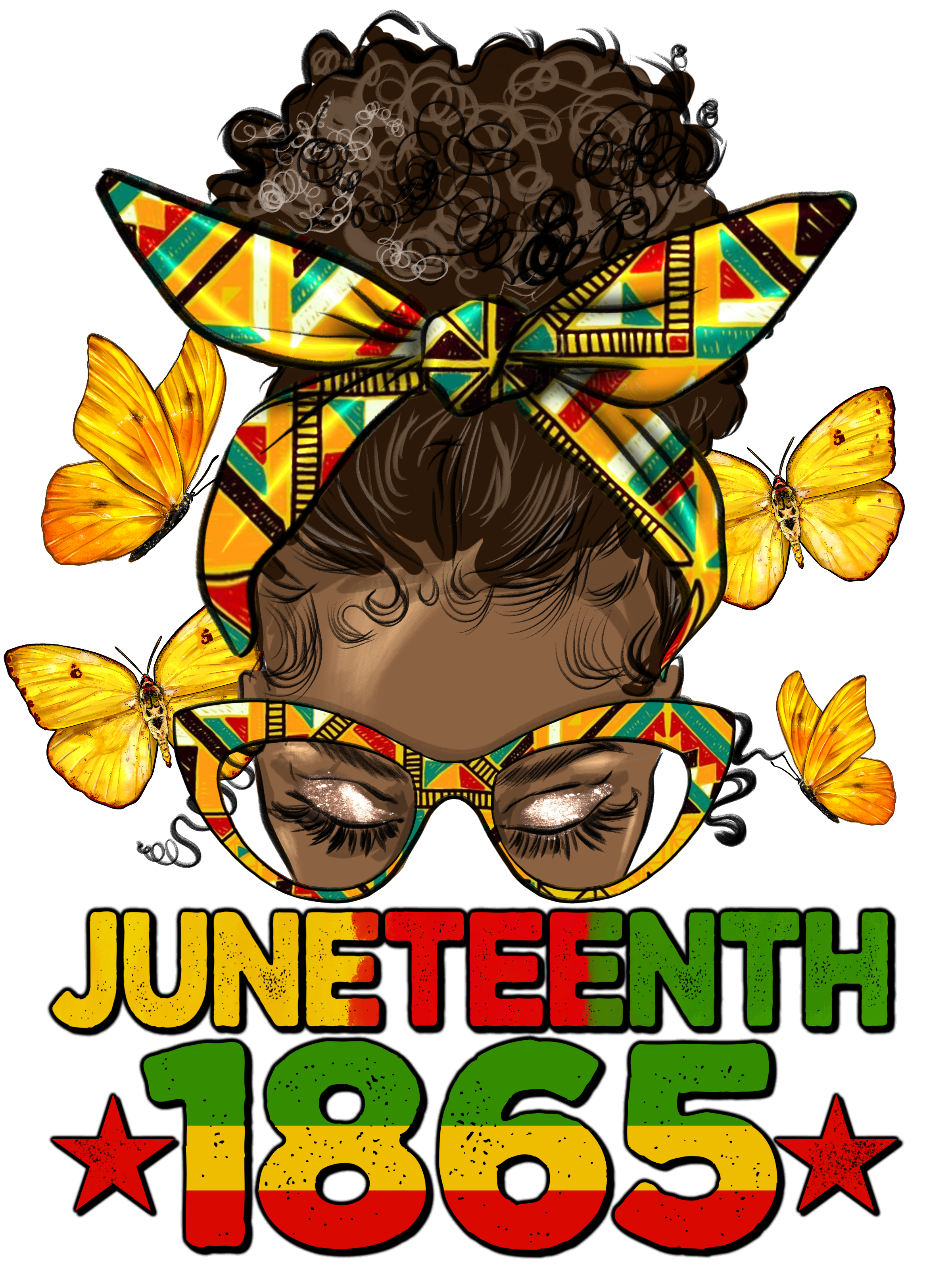 Juneteenth_1865_Afro_Bun